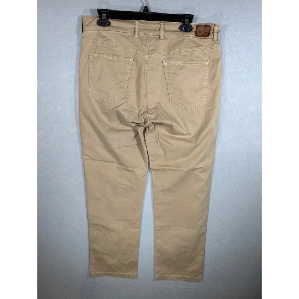 Peter Millar Crown Mens Khaki Tan 5-Pocket Straight Leg Pants MF16B93 Size 34x29